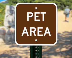 Pet Area Designer Sign