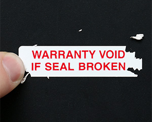 Destructible Quality Control Custom Security Seals