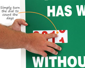 Dial safety scoreboard