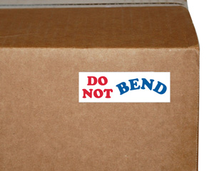 500 Large Do Not Bend Stickers Labels Photographs Document Enclosed Fragile 