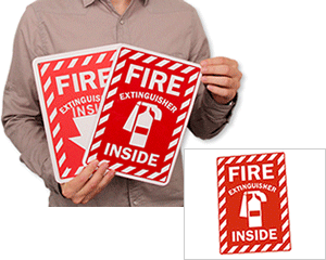 Fire Extinguisher Inside Signs