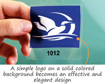 Elegant parking sticker design