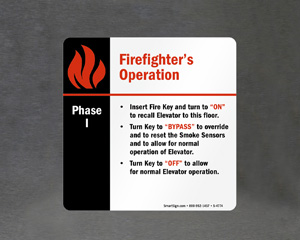 Elevator Phase 1 Signs