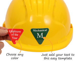 Hard Hat Sticker Employee Of The Year
