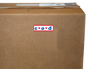 Cod Envelope Sticker Or Label