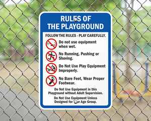 Equipment Rules Sign