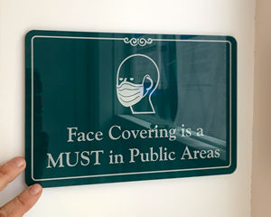 Face covering signs
