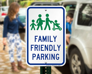 Family parking sign