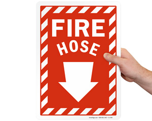 Fire Hose Connection Signs