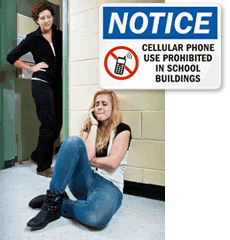 No Cell Phone Signs for Schools