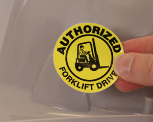 Forklift Rocker Sticker