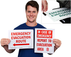 Free Evacuation Signs