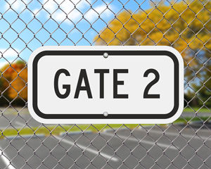 Gate ID Sign