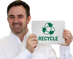 GoGreen Recycling Sign