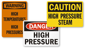 High Pressure Signs
