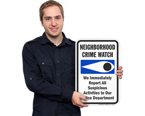 Home security signs