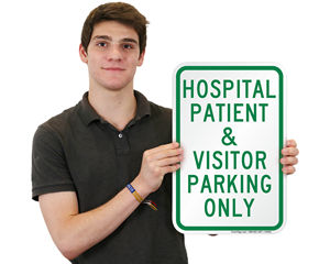 Hospital Parking Sign
