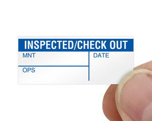 checked control inspection labels
