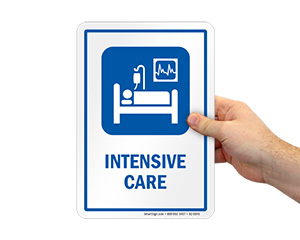 Intensive Care Door Sign