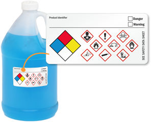 Write On GHS and NFPA Combo Label