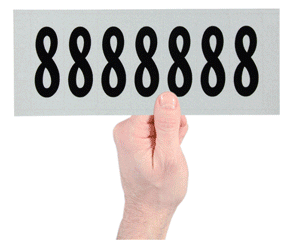 Glow in Dark Number Sticker Luminous Digits Stickers Car Temporary Paking  Phone Mailbox Tag Drawer Sign