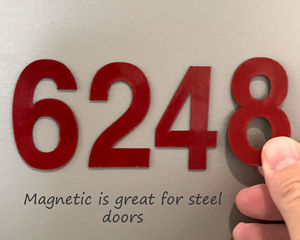 Magnetic house numbers