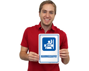 Mammography Door Sign