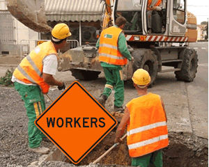 Men at Work Road Traffic Signs