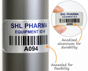 Metal equipment tag