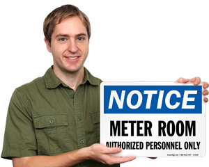 Meter Room Sign