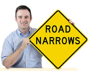 Narrow Road Signs
