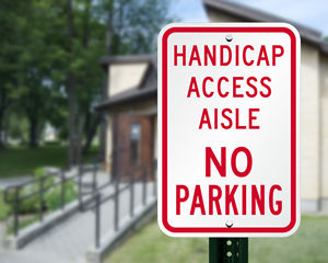 No parking in handicaped access aisle