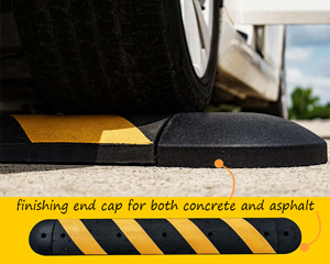 Finishing end cap for both concrete and asphalt