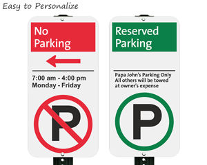 Easy to pesonalized iparking signs