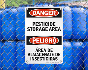 Pesticide Storage Signs