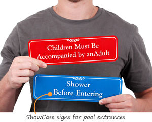 Pool Instruction Sign
