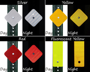 Reflective delineators