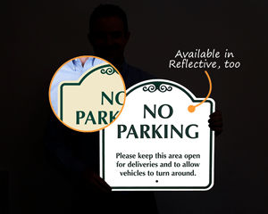Reflective Signature sign for no parking