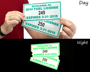 Reflective stickers for vehicles