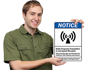 Notice Radio Frequency Label