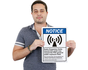 Caution Radio Frequency Hazard Label