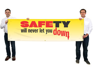  Safety Banners - 28"x 8-ft