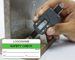 safety check calibration label