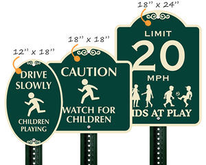 Signature™  Playground Signs Different Sizes