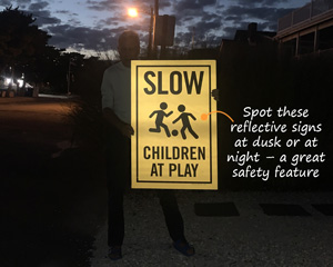 Slow children at play sign