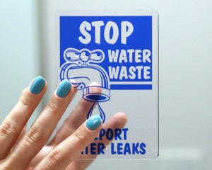 Conserve Water Labels