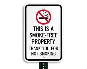 This is Smoke-Free Property Sign