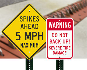 Tire damage signs