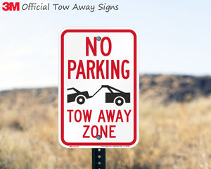 Tow away signs