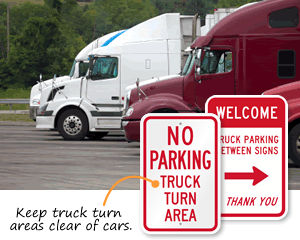 Truck Parking Signs